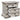 Bruchandi - Three Drawer Night Stand - Antique White