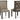 Tyler Creek - Dining UPH Side Chair (Set of 2) - Framed Back - Black / Grayish Brown