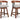 Ralene - Upholstered Swivel Barstool (Set of 2) - Medium Brown