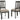 Tyler Creek - Dining UPH Side Chair (Set of 2) - Slatback - Black / Grayish Brown