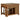 Mayfair - 3 Piece Kitchen Island With Extension Table - Dark Oak
