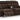 Free Wake - Double Relcining Power Loveseat With Console - Chocolate
