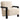 Paquet - Faux Fur Upholstered Chair Solid Wood Arms - Latte