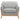 Vaughn - Fabric Upholstered Flared Arm Accent Chair - Gray