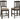 Tyler Creek - Upholstered Barstool (Set of 2) - Black / Grayish Brown