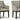 Burkhaus - Dining UPH Arm Chair (Set of 2) - Beige / Dark Brown