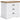 Ashbryn - Three Drawer Night Stand - White / Natural