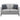 Apperson - Upholstered Track Arm Loveseat - Light Gray