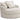 Cuddle Plush - Oversized Swivel Accent Chair - Arctic