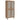 Teller - 80" 4-Door Tall Shoe Storage Cabinet - Natural Oak