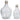 Marcin - Vase Set (Set of 2) - Clear