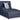 Acklen Place - Navy - Laf Power Reclining Back Chaise