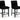 Mervannie - Upholstered Barstool (Set of 2) - Black