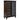 Andover - 6-Drawer Tempered Glass Door Chest - Dark Oak