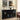 Kovu - 4 Door Wood Lattice Storage Accent Cabinet - Black