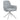 Abby - Fabric Upholstered Swivel Dining Arm Chair - Light Gray