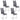 Brooklyn - Upholstered Dining Side Chair (Set of 4) - Gray