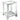 Valentina - 1-Shelf Square Glass Top Side End Table - Silver