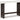 Burkhaus - Sofa Table - White / Dark Brown