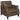 Leaton - Upholstered Recessed Arm Accent Chair - Brown Sugar