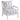 Blanchett - Upholstered Bobbin Accent Chair - White And Navy